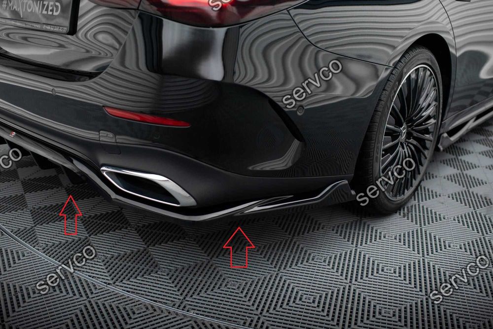 Pachet Set Splitter Exterior Lip Prelungiri Body kit tuning Mercedes E Class W214 AMG-Line 2023- v3 - Maxton Design