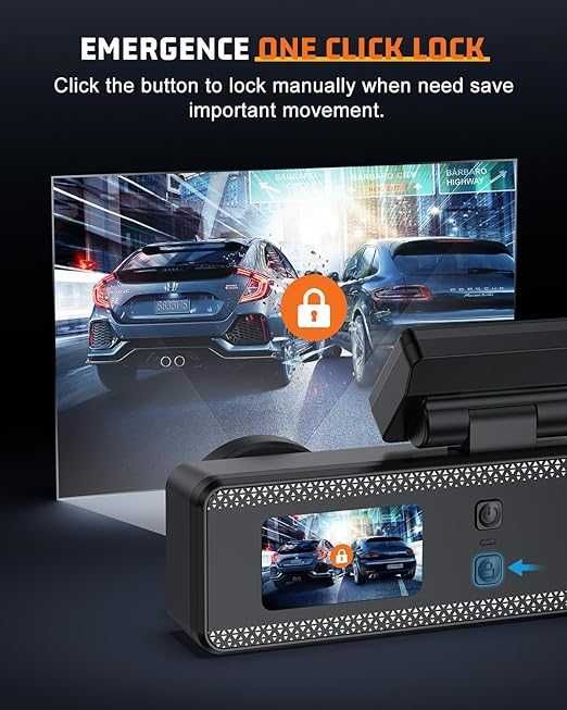 Penemay 4K предна даш, видеорегистраторна камера  с 32GB карта, WiFi