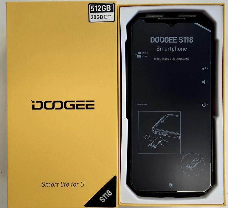 Продавам: Удароустойчив смартфон Doogee S118  512GB/8GB RAM
