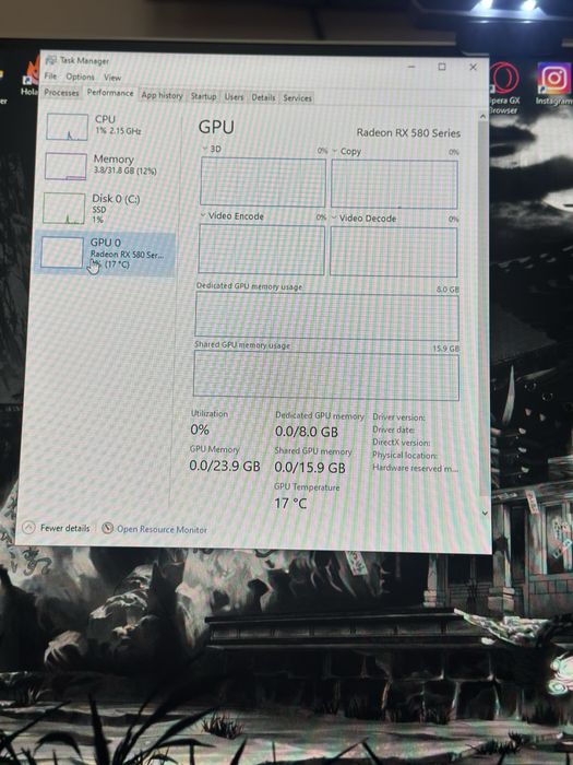 Vand placa video radeon RX 580 series 8 gb