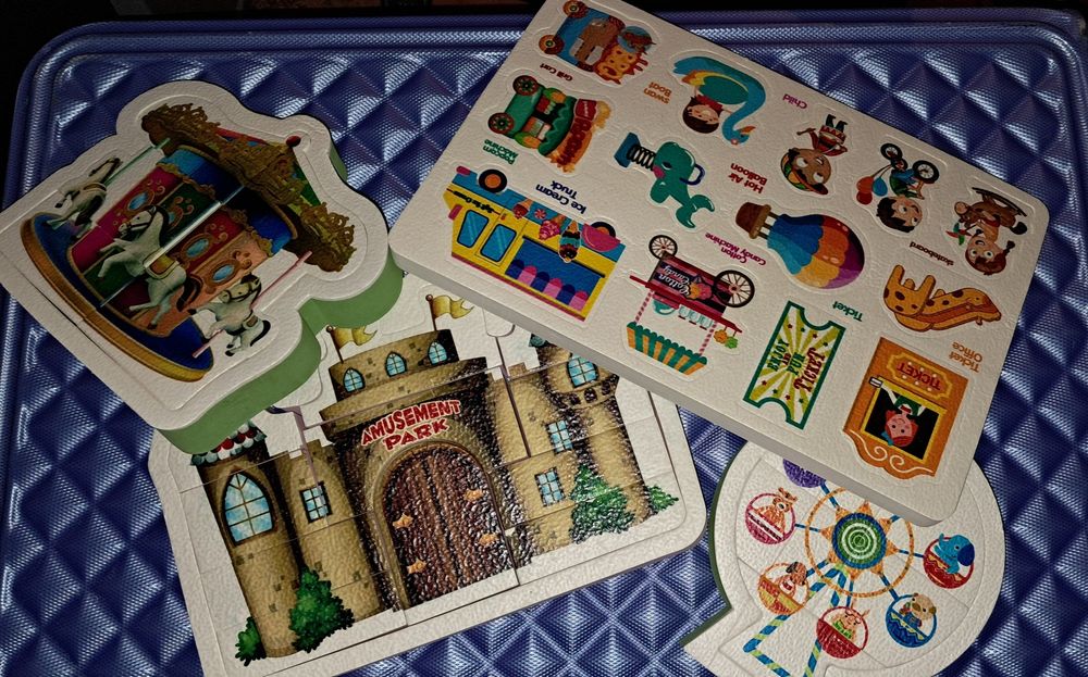 Детски водоустойчив 3D пъзел Лунапарк