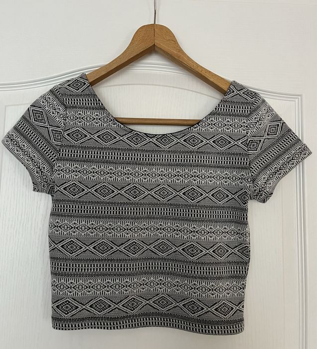 Официална блуза с къс ръкав