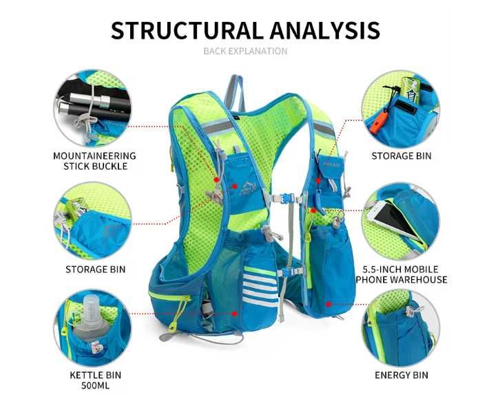 -50% INOXTO Ултра лека раница 8 литра | Бягане, колоездене, туризъм