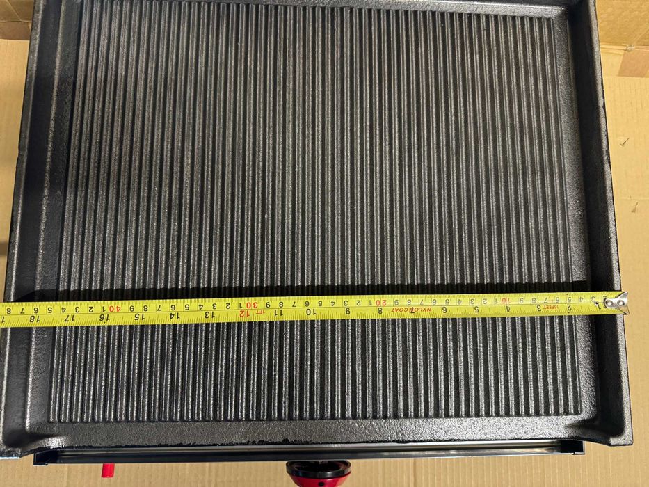 Газова скара чугунена плоча Оребрена 50см ГАЗОВА ЗАЩИТА + CE СЕРТИФИКА