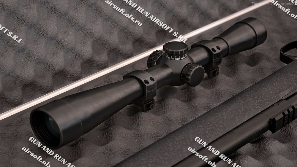 Pusca + Munitie + Luneta (KIT COMPLET ACCESORII) Cu Luneta Airsoft Arc
