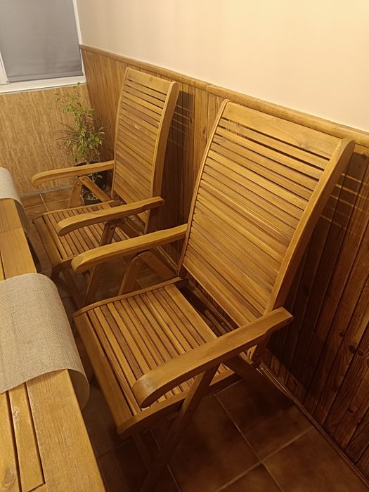 Градински стол, сгъваем, 5 позиции