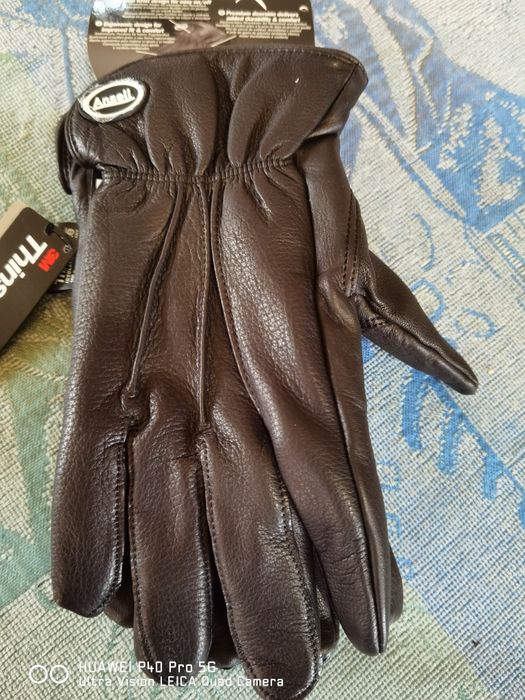 Mănuși Piele Negre Calitate