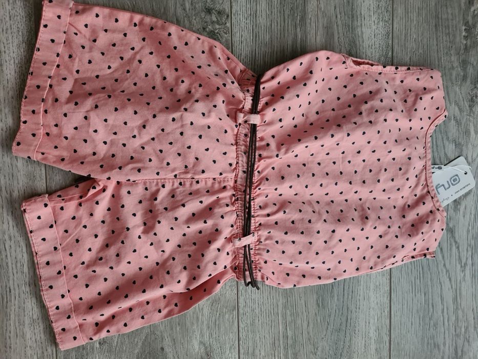 Salopeta deosebita din blug noua, cu eticheta, marimea 86, fetita