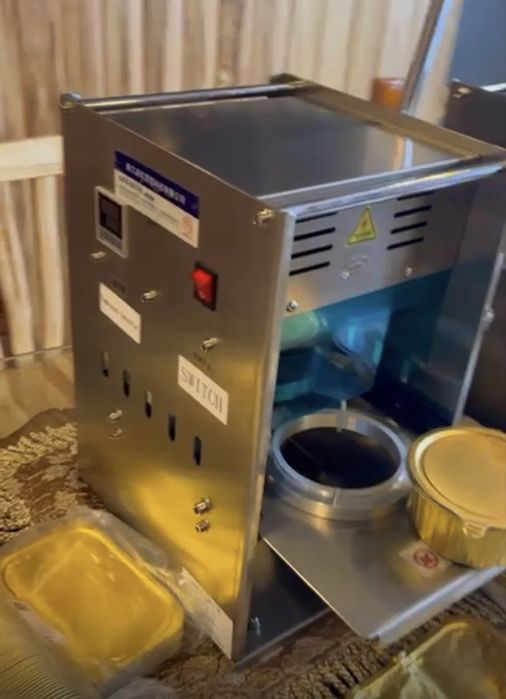 Апарат для упоковки готовой горячей еды !