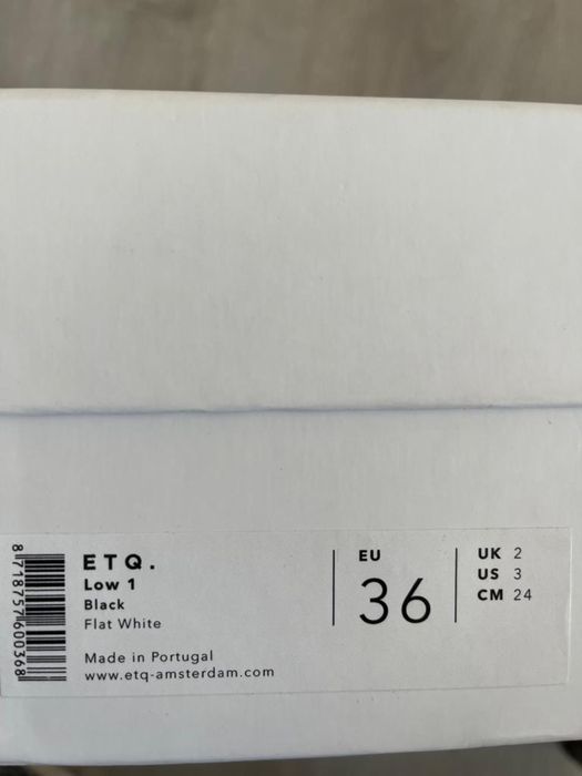 Нови обувки ETQ Amsterdam сникърси