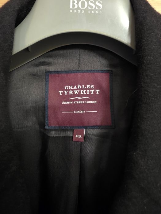 Стилно мъжко палто от вълна и кашмир