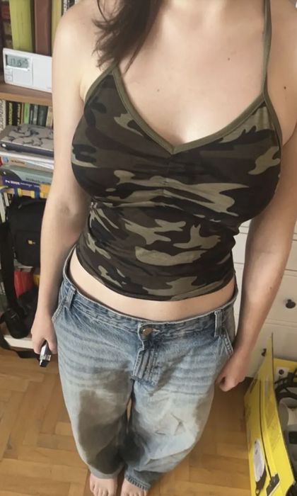 Майка с брительками Y2k. Размер S