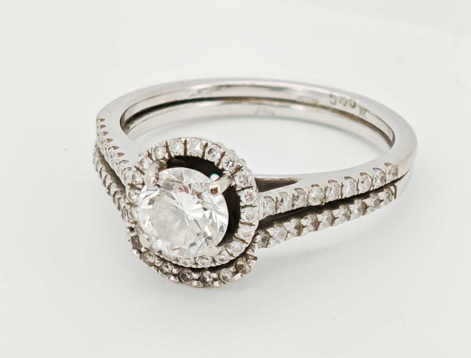 Inel 14k diamante naturale 1.10ct oferta Black Friday!