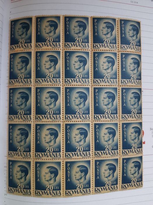 Colițe de timbre Regele Mihai nestampilate