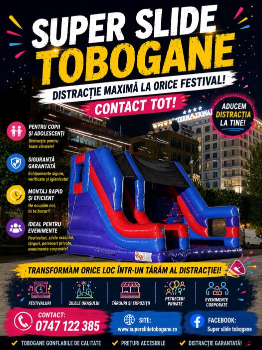 Tobogane/Topogane de închiriat