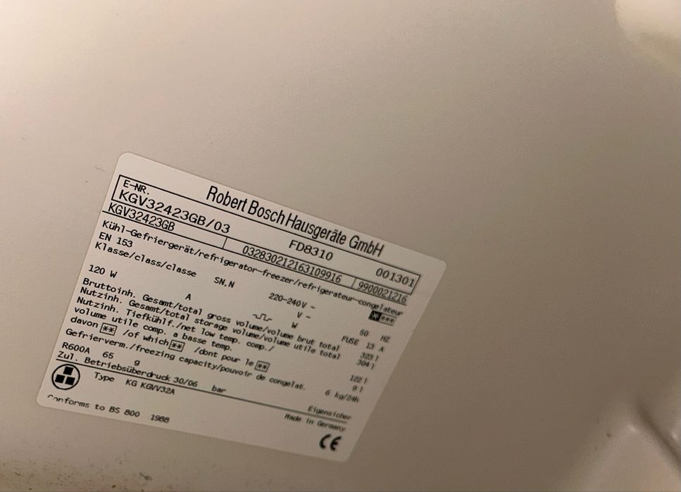 Хладилник с фризер Bosch Exxcel KGV32423GB/03 – Made in Germany