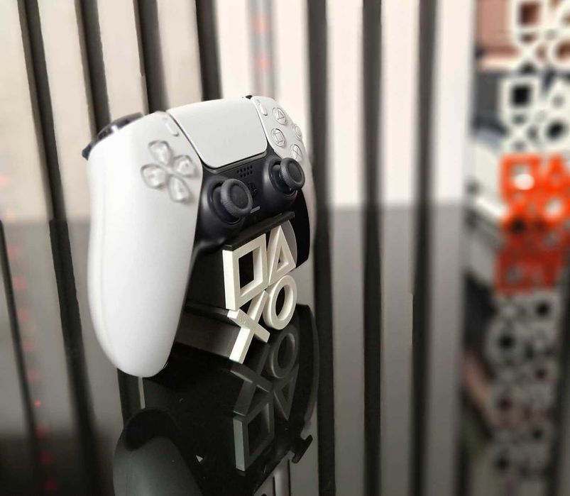 Suport controller PlayStation – stand gaming  (olive gold+white)