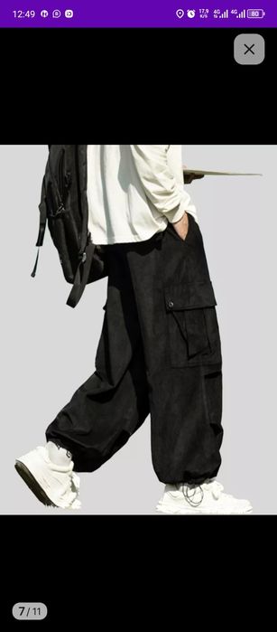 Вельветовые брюки 2 xl черный