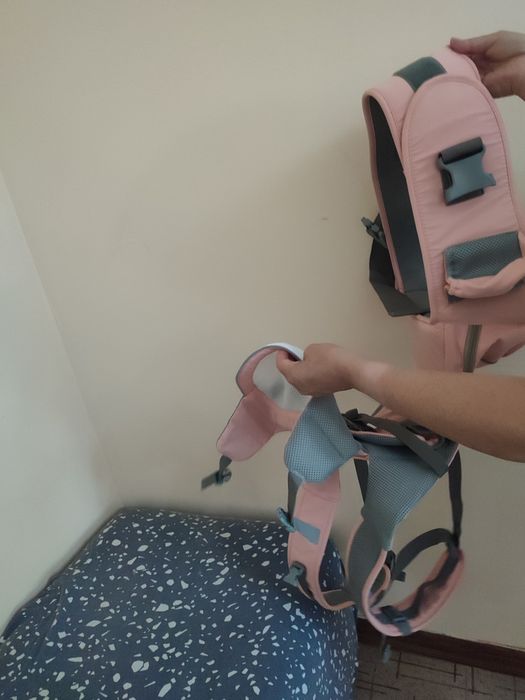 Эргорюкзак для детей кенгуру розовый