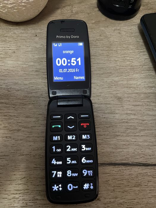 Telefon mobil Doro Primo 401 , Rosu cu Clapeta
