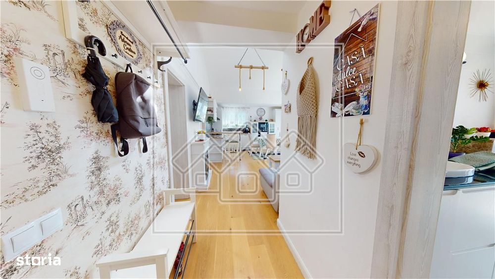 Penthouse mobilat si utilat modern cu terasa de 40 mp
