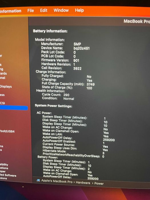 13" MacBook Pro A1706 Touch(Mid-2016)-8GB/256GB