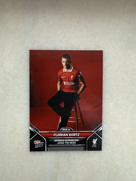 Cartonas Topps Now Florian Wirtz Liverpool