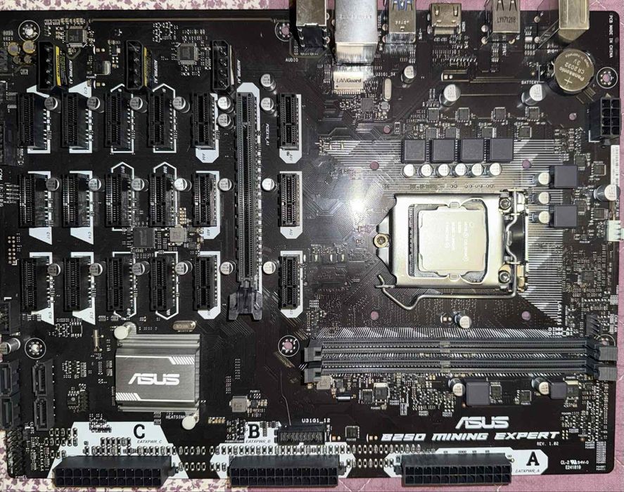 ASUS B250 MINING EXPERT+RAM 8GB DDR4 2400+ Intel Celeron G3930