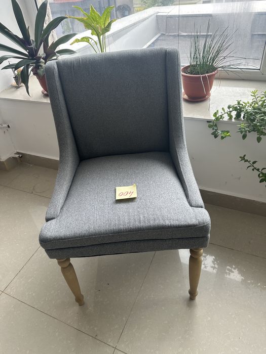 Fotoliu stofa gri nou