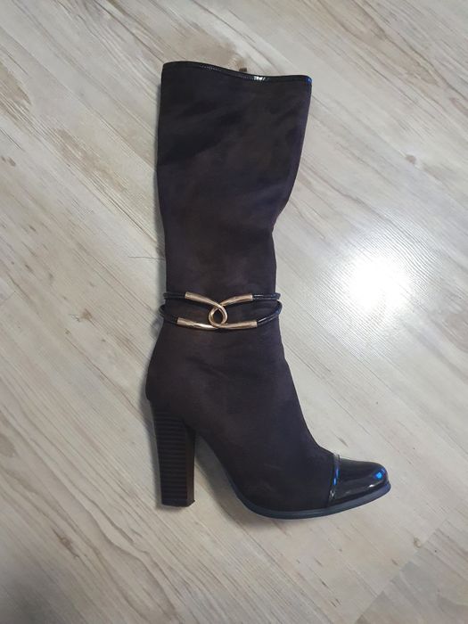 Дамски ботуши в кафяво