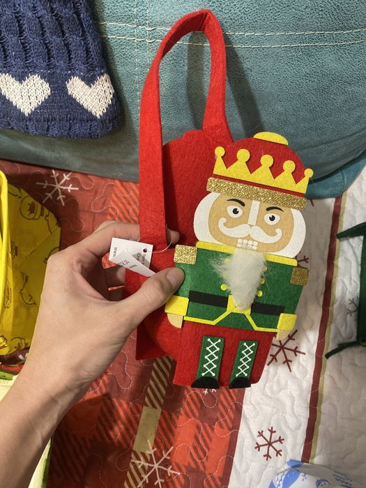 Новогодние сумочки корзинки