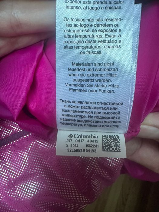 Costum de ski, de dama, firma Columbia și mănuși Columbia-set superb