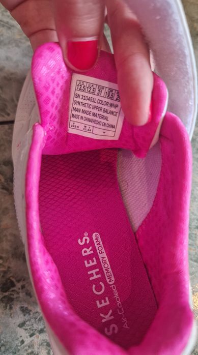 Sneakersi Skechers, pt copil - din piele ecologica