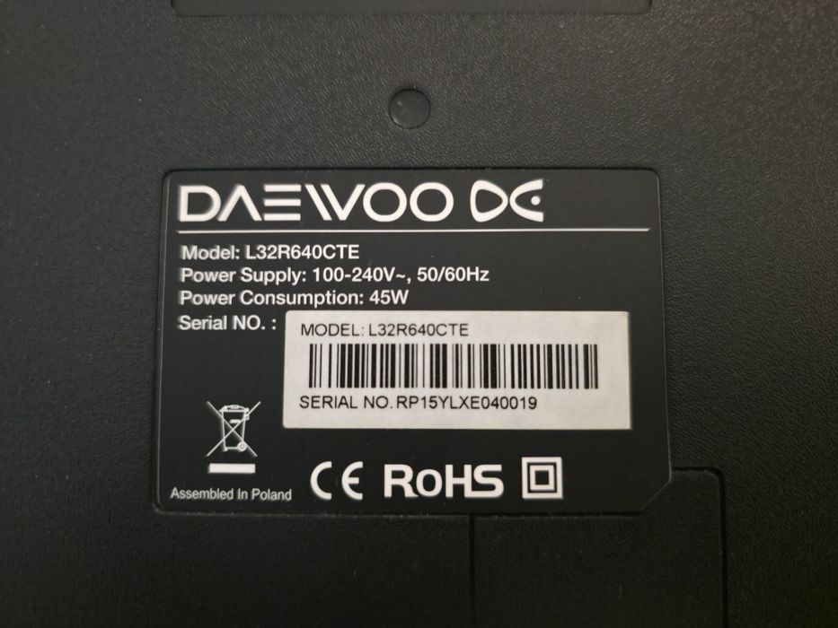 TV LED Daewoo 32” – cu telecomandă – stare foarte bună