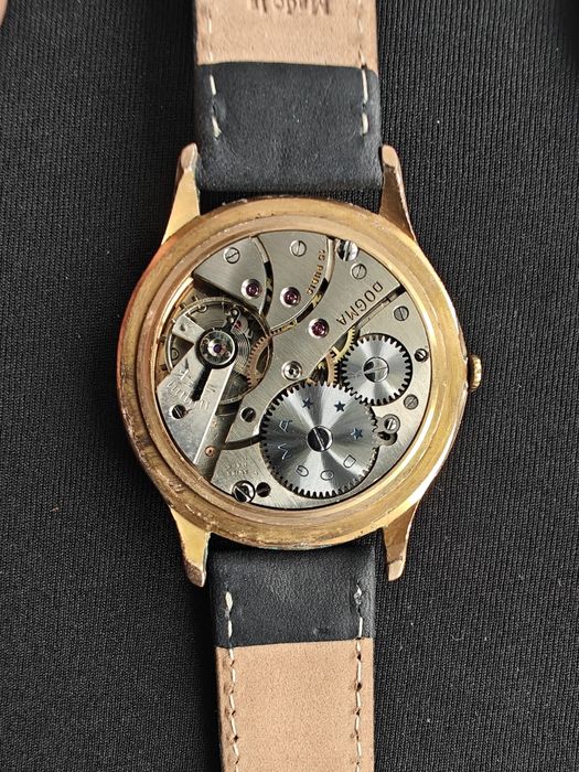Ceas Dogma Prima "Jumbo" (37mm) - Cadran Texturat - Placat Aur