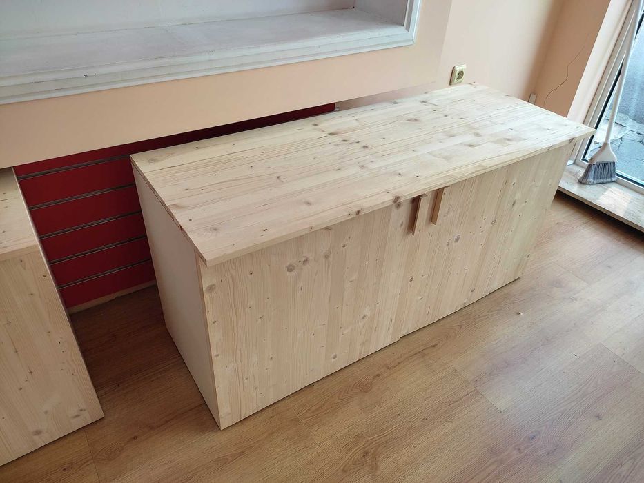 Шкаф масив, Шкафове 3 бр. 135 x 50 x 70 cm, НОВИ, красиви, пдч