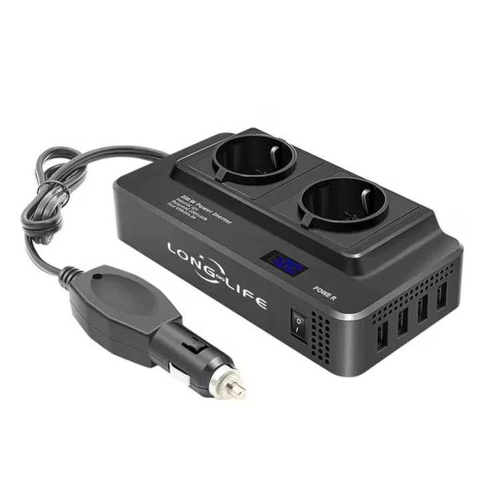 Invertor de Tensiune de la Priza Auto la Priza EU, Putere 400W