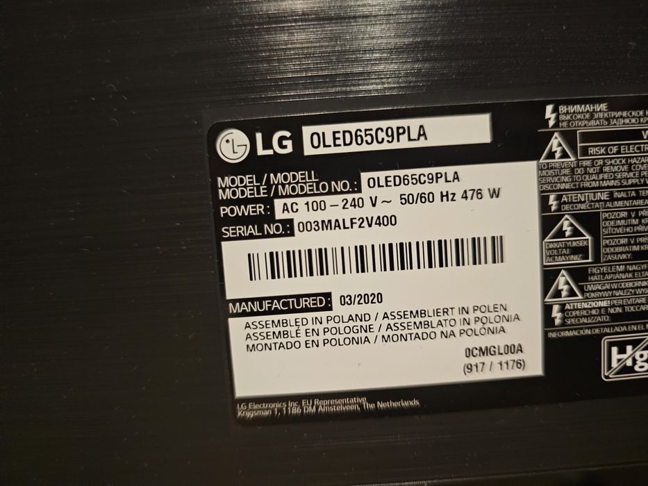 Vând LG OLED 65C9PLA 65" 4K Ultra HD