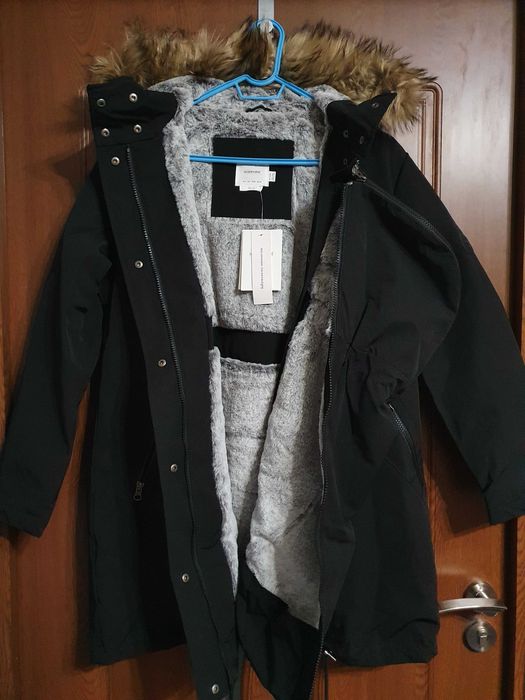 3 в 1 зимна парка за бременни - преди,  по време и след бременността S