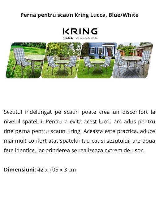 Perne scaun din burete