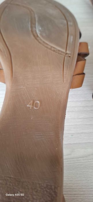 Sandale piele , noi , m 40