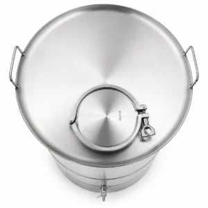 Butoi INOX 180 L cu capac clamp si garnitura, cadou robinet din INOX NOU Garantie 24 luni Livrare rapida