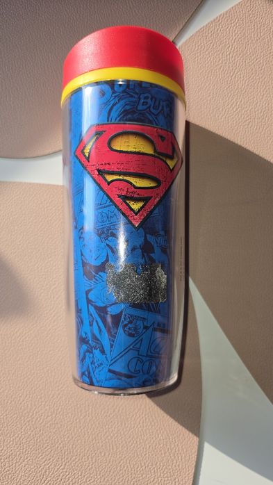 Set 2 pahare din plastic cu capac