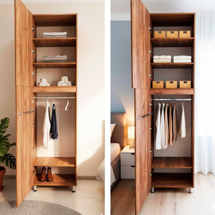 АКСИЯ! КИЙИМ ШКАФИ универсал шкаф пенал ранги: еман тамаки