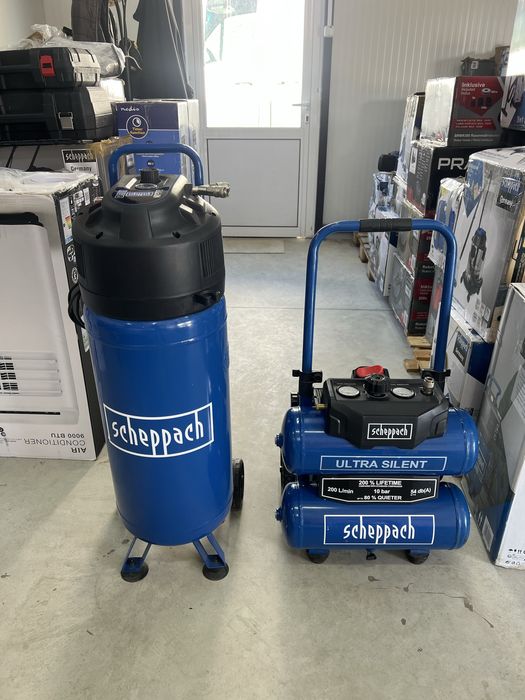 Компресор 10 бара, 50 л Scheppach HC51V 1500W