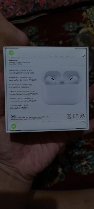 Airpods Pro 2 karobkasi ochilmagan orginal hujjatii bilan!!