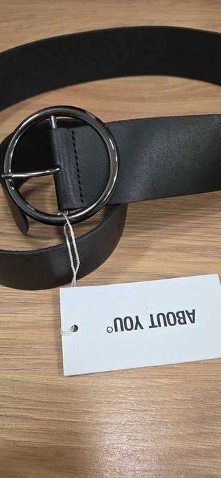 Curea din piele naturala, neteda, NOUA