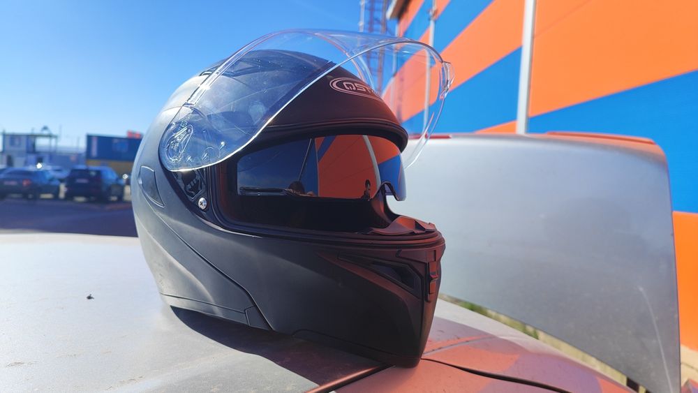 Шлем модуляр. Черный матовый