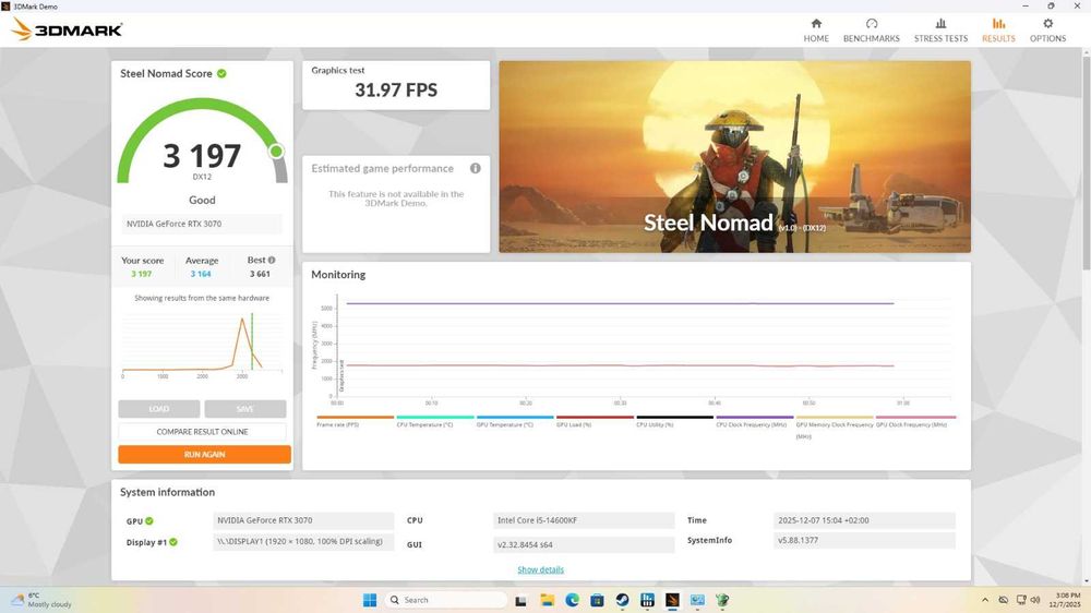 PC Gaming | Intel I5-14600KF | RTX 3070 | 32GB RAM | 1TB SSD