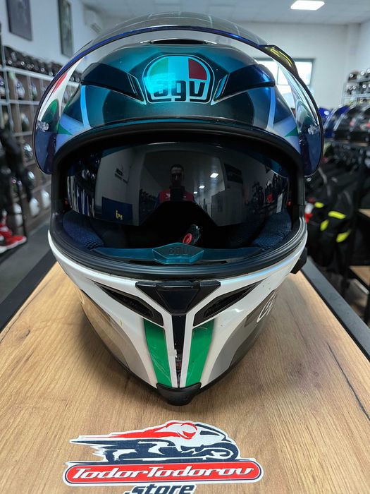 Мото каска AGV K5 HURRICANE,L 59-60,очила и разговорно устройство